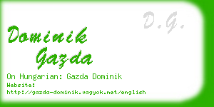 dominik gazda business card